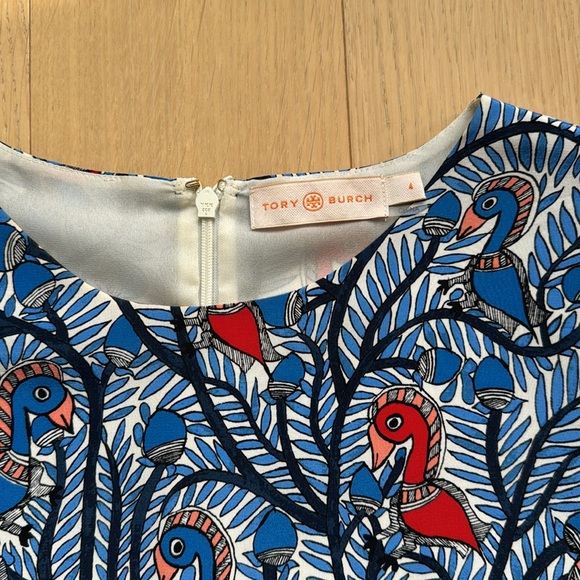 Tory Burch - Printed Silk Front T-Shirt Dress - Small - Picture 5 of 5